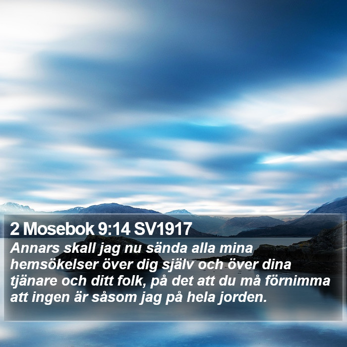 2 Mosebok 9:14 SV1917 Bible Study