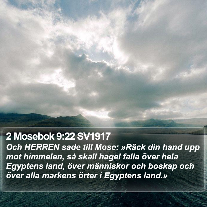 2 Mosebok 9:22 SV1917 Bible Study