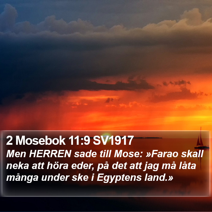 2 Mosebok 11:9 SV1917 Bible Study