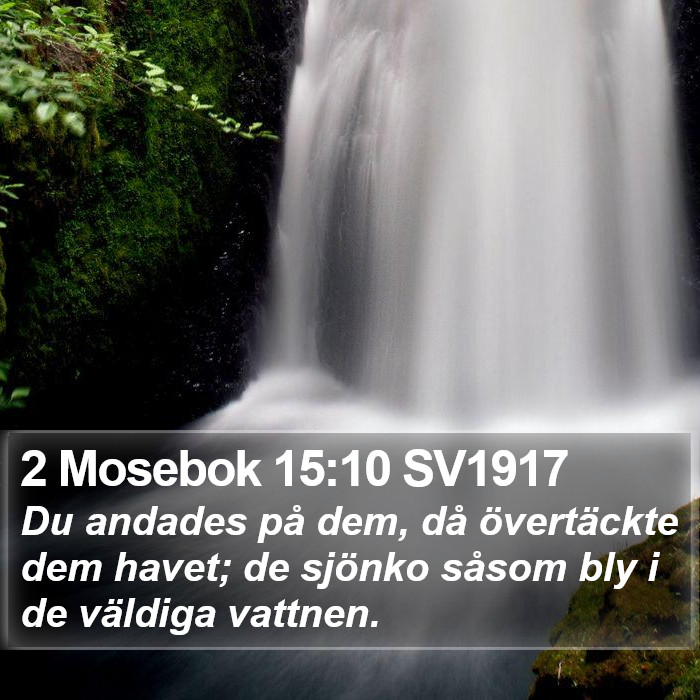 2 Mosebok 15:10 SV1917 Bible Study