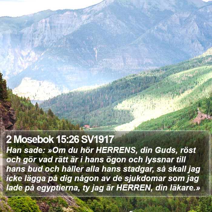 2 Mosebok 15:26 SV1917 Bible Study