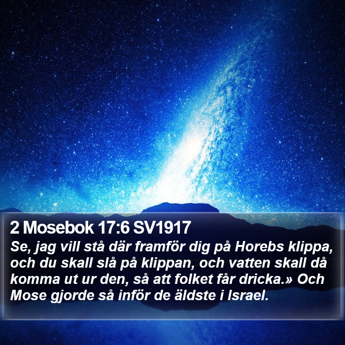 2 Mosebok 17:6 SV1917 Bible Study