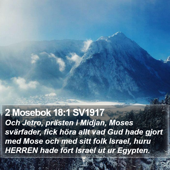 2 Mosebok 18:1 SV1917 Bible Study