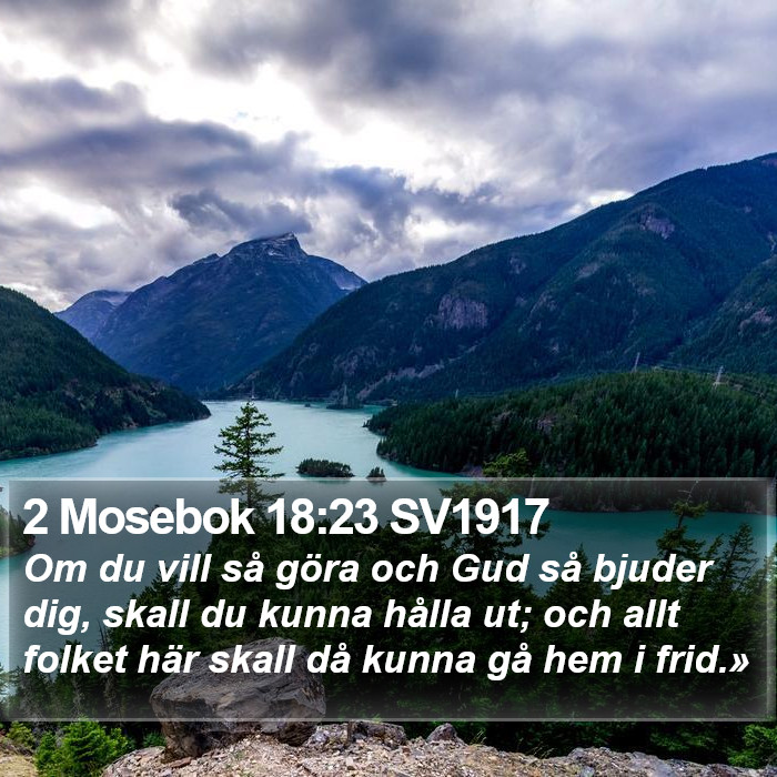 2 Mosebok 18:23 SV1917 Bible Study