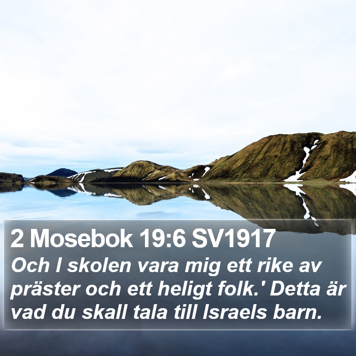 2 Mosebok 19:6 SV1917 Bible Study
