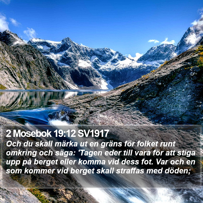 2 Mosebok 19:12 SV1917 Bible Study