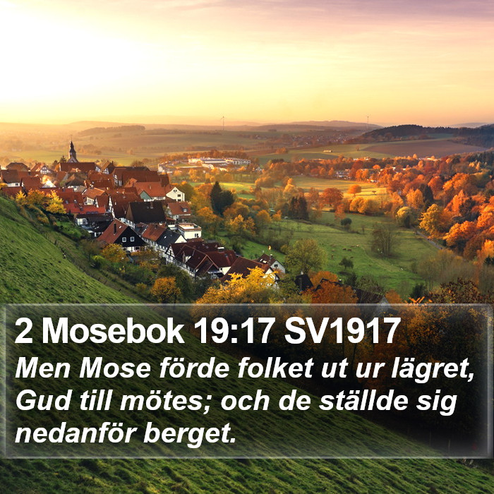 2 Mosebok 19:17 SV1917 Bible Study