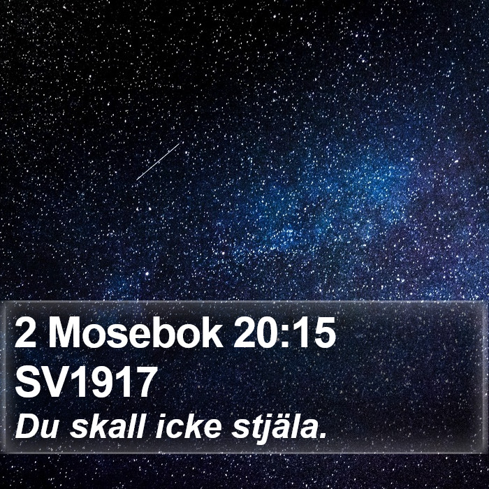 2 Mosebok 20:15 SV1917 Bible Study