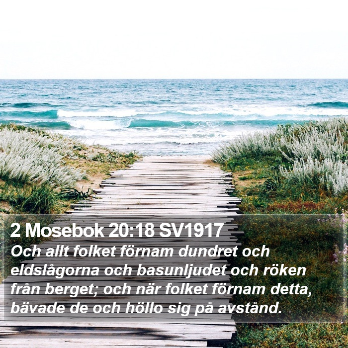 2 Mosebok 20:18 SV1917 Bible Study