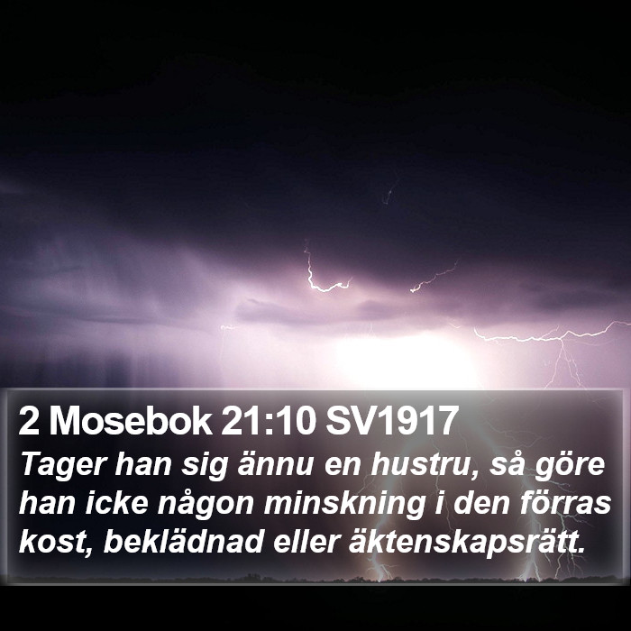 2 Mosebok 21:10 SV1917 Bible Study