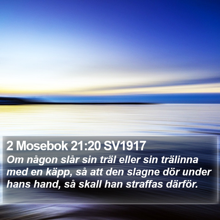 2 Mosebok 21:20 SV1917 Bible Study