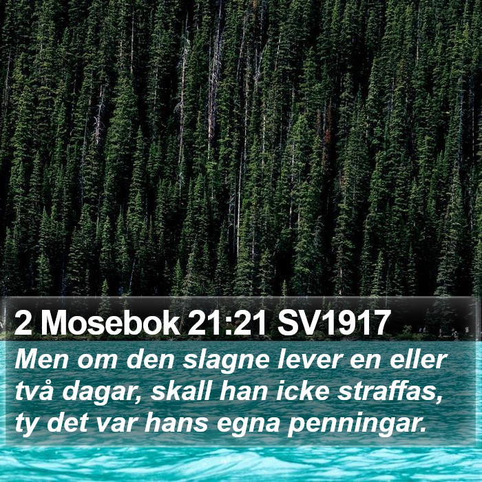 2 Mosebok 21:21 SV1917 Bible Study