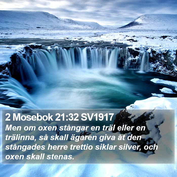 2 Mosebok 21:32 SV1917 Bible Study