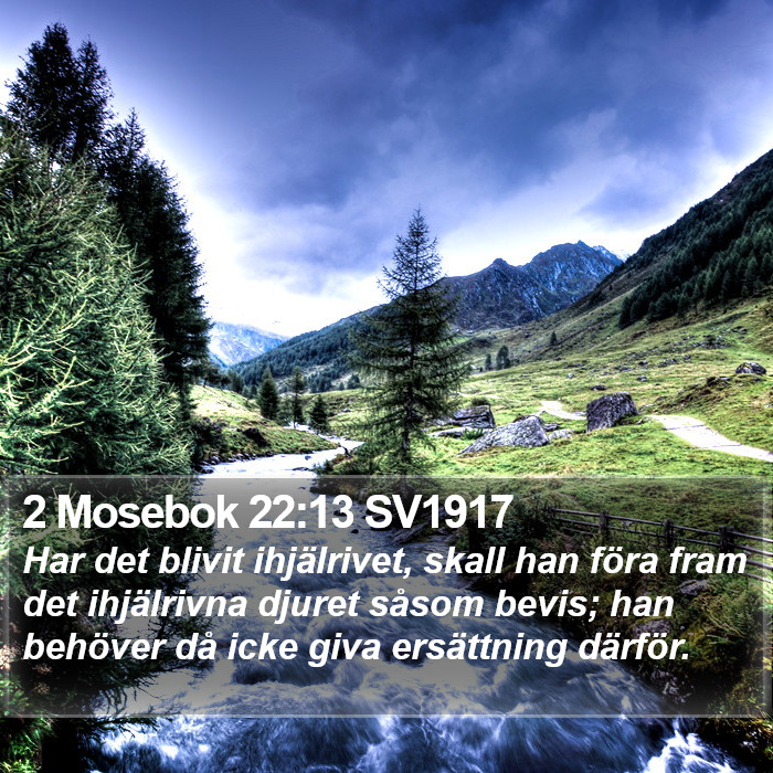 2 Mosebok 22:13 SV1917 Bible Study