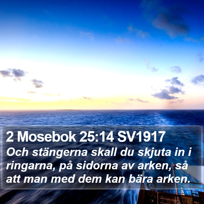 2 Mosebok 25:14 SV1917 Bible Study