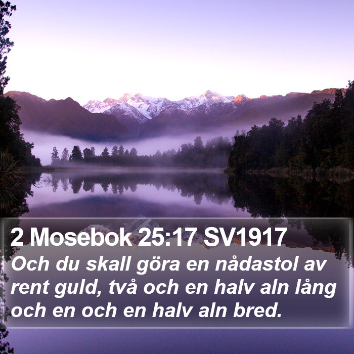 2 Mosebok 25:17 SV1917 Bible Study