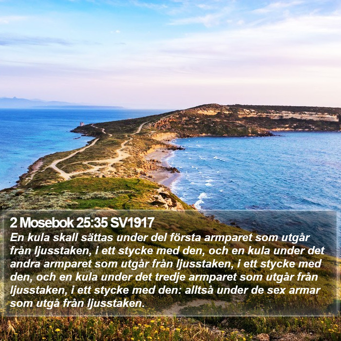 2 Mosebok 25:35 SV1917 Bible Study