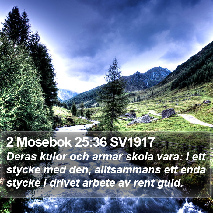 2 Mosebok 25:36 SV1917 Bible Study