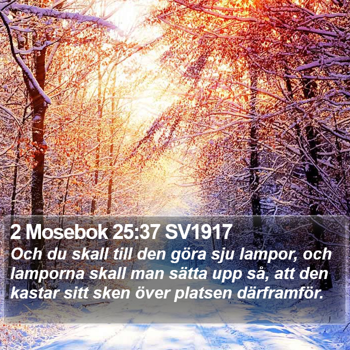 2 Mosebok 25:37 SV1917 Bible Study