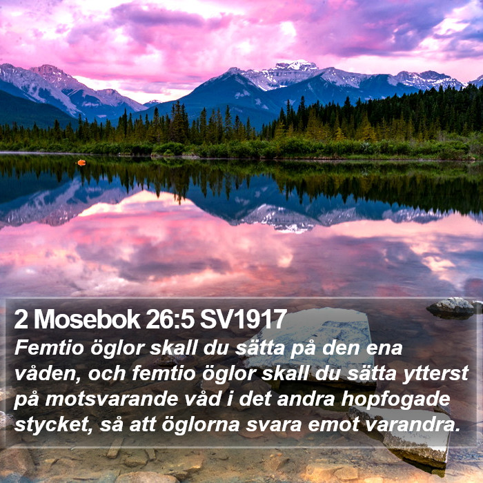 2 Mosebok 26:5 SV1917 Bible Study