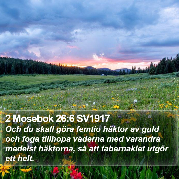 2 Mosebok 26:6 SV1917 Bible Study