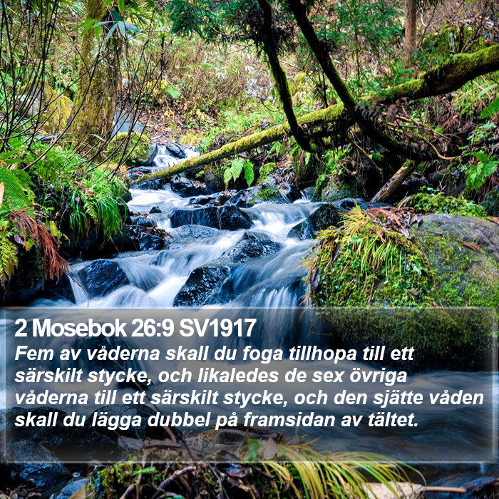 2 Mosebok 26:9 SV1917 Bible Study