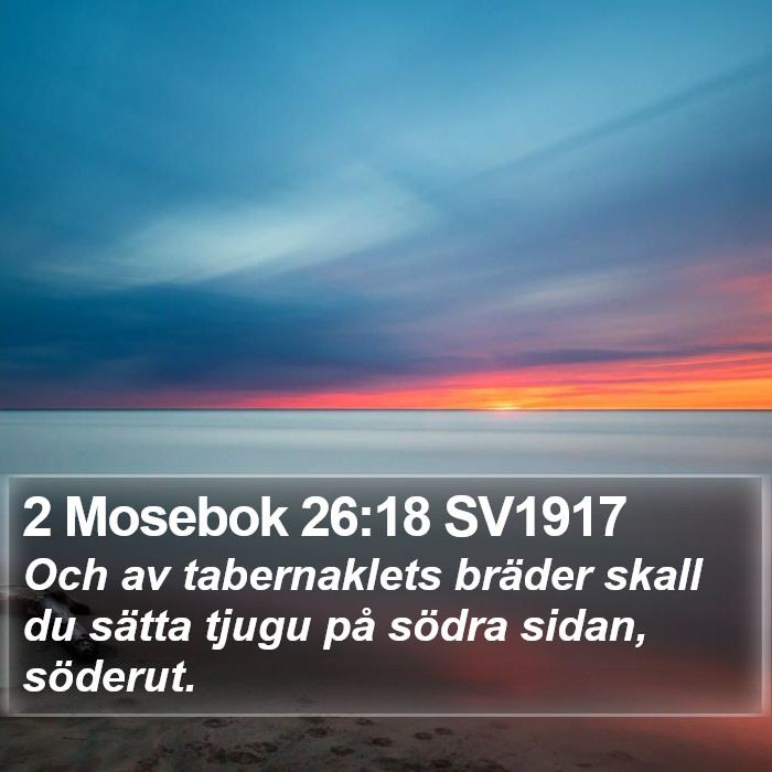 2 Mosebok 26:18 SV1917 Bible Study