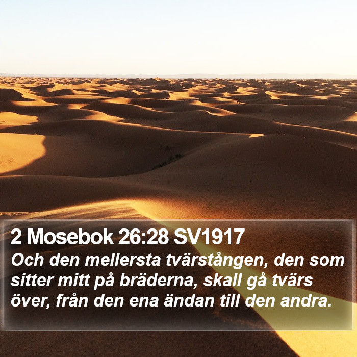 2 Mosebok 26:28 SV1917 Bible Study