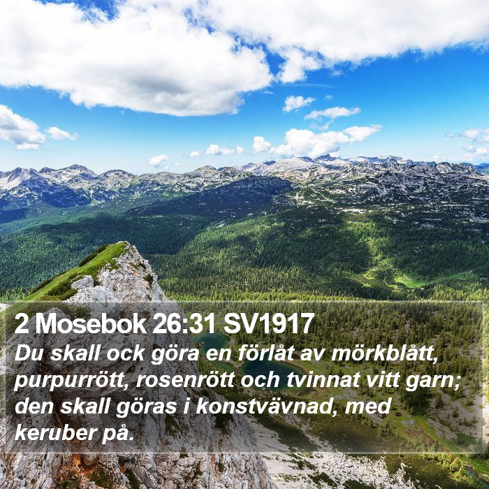 2 Mosebok 26:31 SV1917 Bible Study