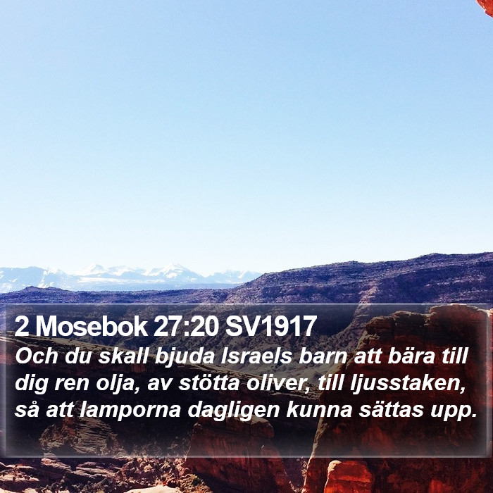 2 Mosebok 27:20 SV1917 Bible Study