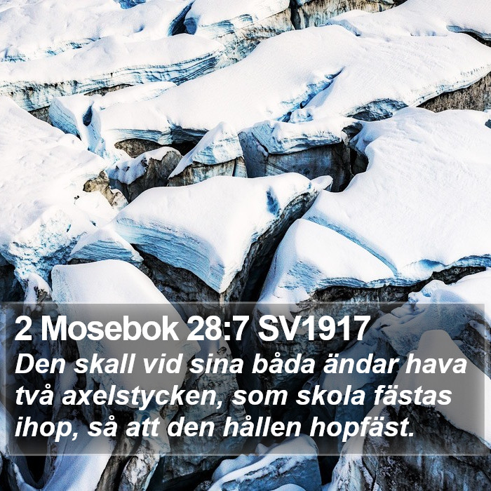 2 Mosebok 28:7 SV1917 Bible Study