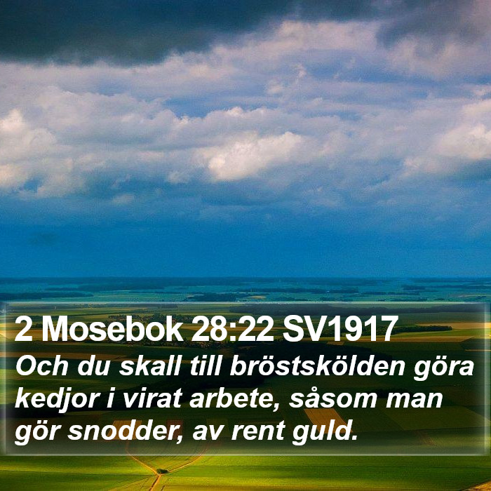 2 Mosebok 28:22 SV1917 Bible Study