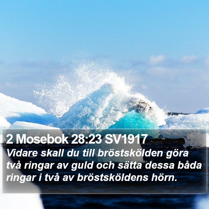 2 Mosebok 28:23 SV1917 Bible Study