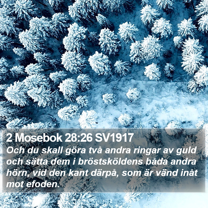 2 Mosebok 28:26 SV1917 Bible Study