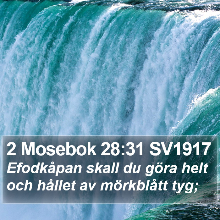 2 Mosebok 28:31 SV1917 Bible Study