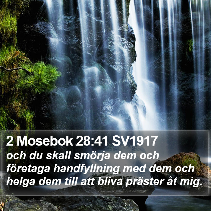 2 Mosebok 28:41 SV1917 Bible Study