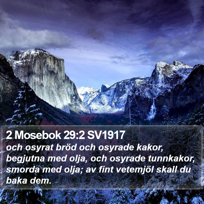 2 Mosebok 29:2 SV1917 Bible Study