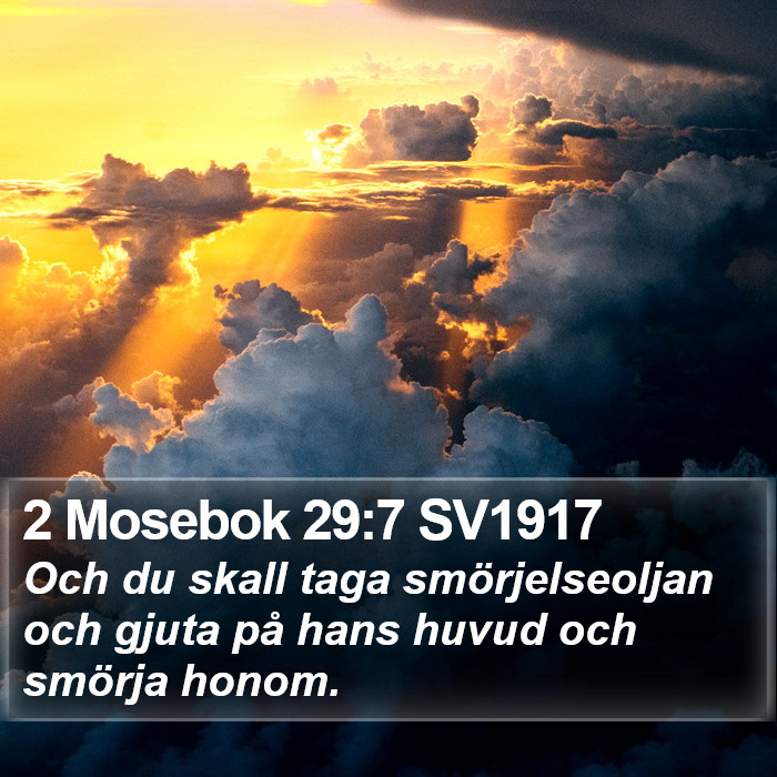 2 Mosebok 29:7 SV1917 Bible Study