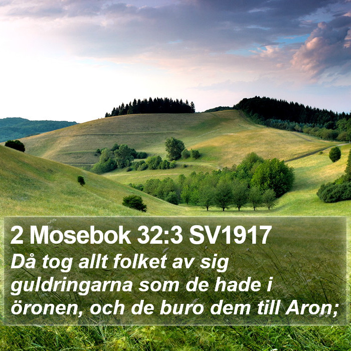 2 Mosebok 32:3 SV1917 Bible Study