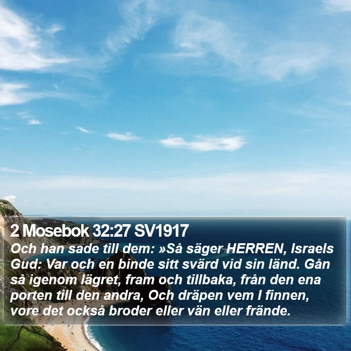 2 Mosebok 32:27 SV1917 Bible Study
