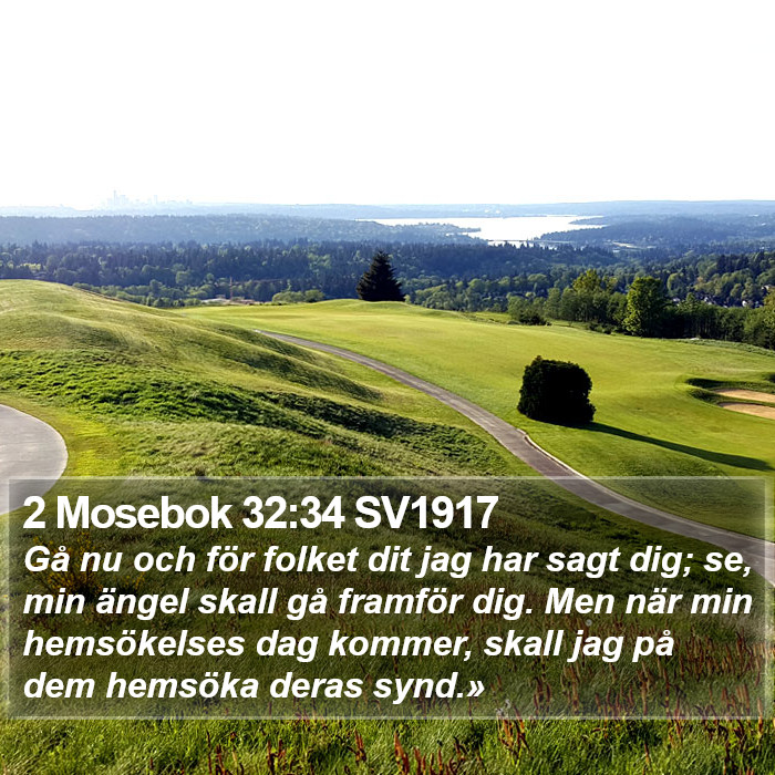 2 Mosebok 32:34 SV1917 Bible Study