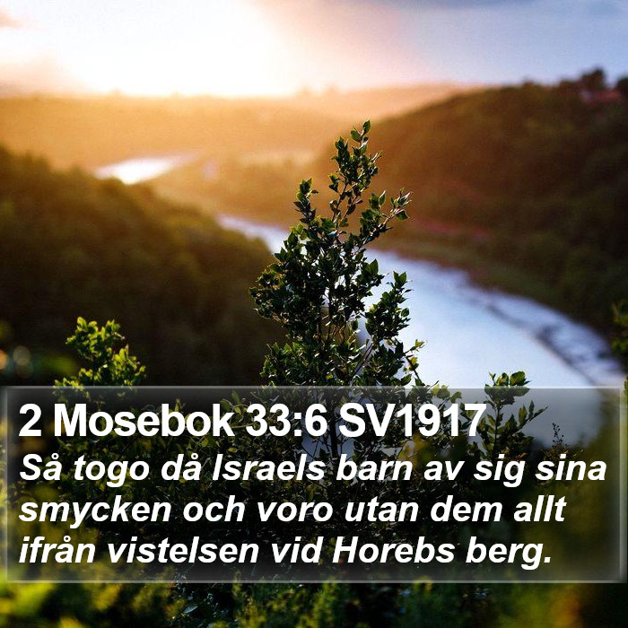 2 Mosebok 33:6 SV1917 Bible Study