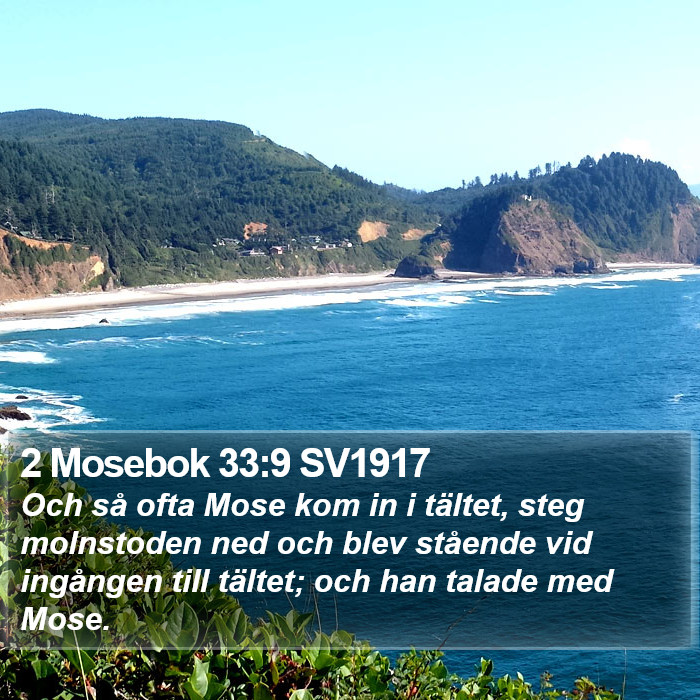 2 Mosebok 33:9 SV1917 Bible Study