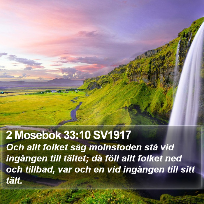 2 Mosebok 33:10 SV1917 Bible Study