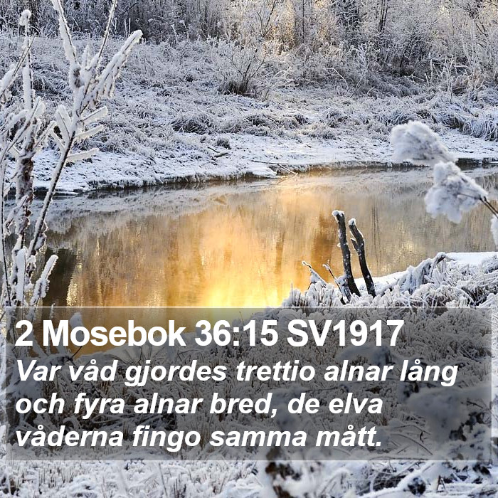 2 Mosebok 36:15 SV1917 Bible Study