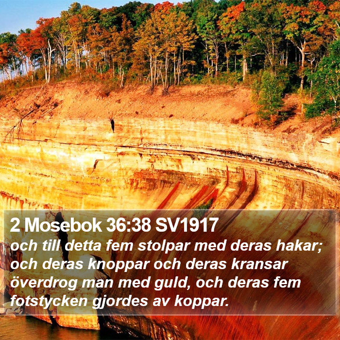 2 Mosebok 36:38 SV1917 Bible Study