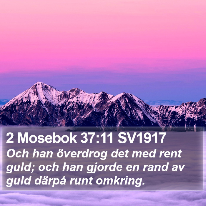 2 Mosebok 37:11 SV1917 Bible Study