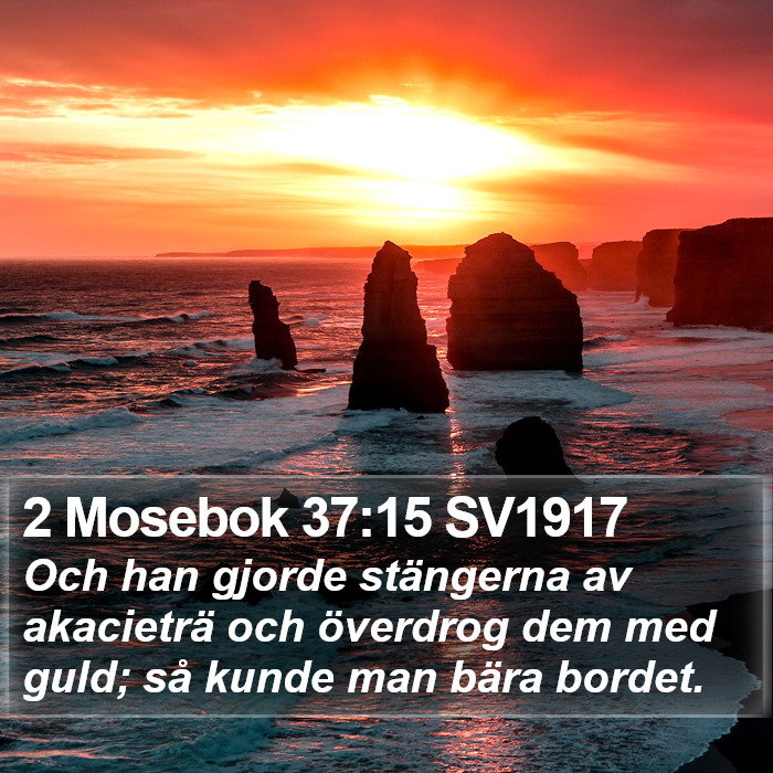 2 Mosebok 37:15 SV1917 Bible Study