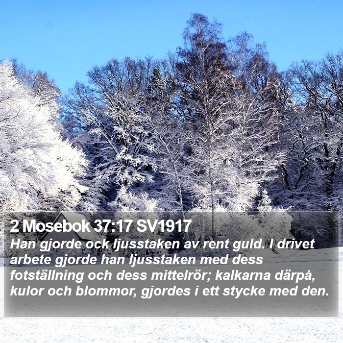 2 Mosebok 37:17 SV1917 Bible Study