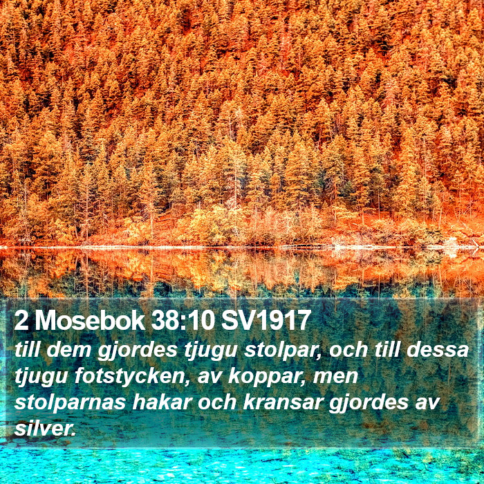 2 Mosebok 38:10 SV1917 Bible Study